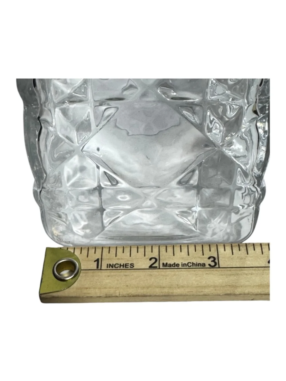 Clear Glass Quilted Handbag-Shaped Shabby Chic Vase Cupcakes & Cashmere